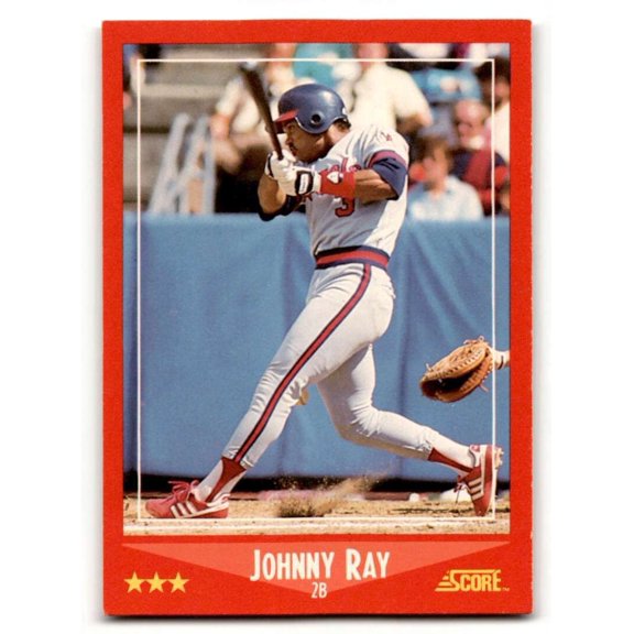 1988 Score Base Set #254 Johnny Ray California Angels Baseball Card EX/NM