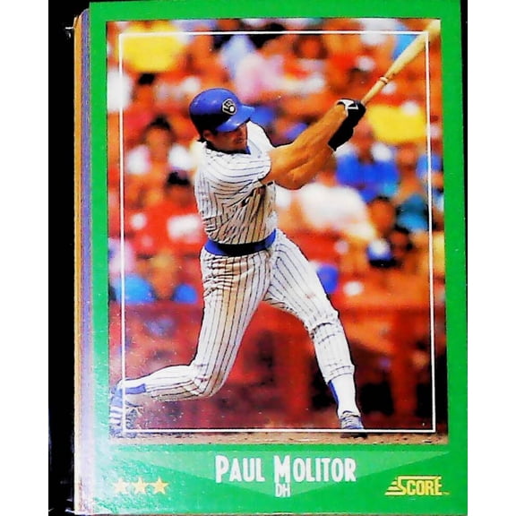 1988 Score Milwaukee Brewers Team Set 27 Cards NM-MT