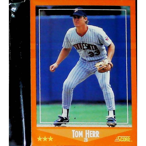 1988 Score Rookies & Traded Twins #8T Tom Herr 1 Card Team Set NM-MT