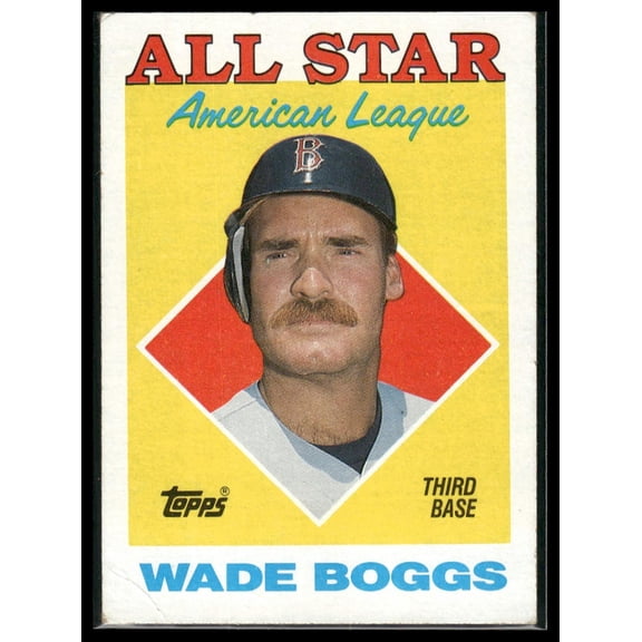 1988 Topps All Star Wade Boggs Red Sox #388 Baseball Card