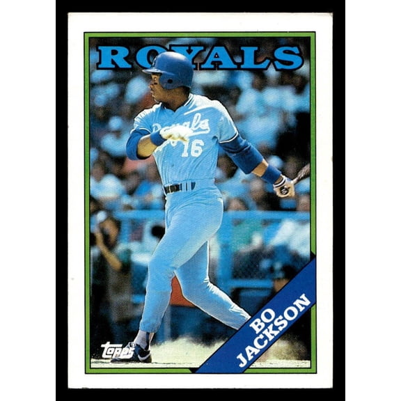 1988 Topps Bo Jackson #750 Kansas City Royals Baseball Card EX NM