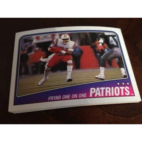1988 Topps Football New England Patriots Team Set NrMt+