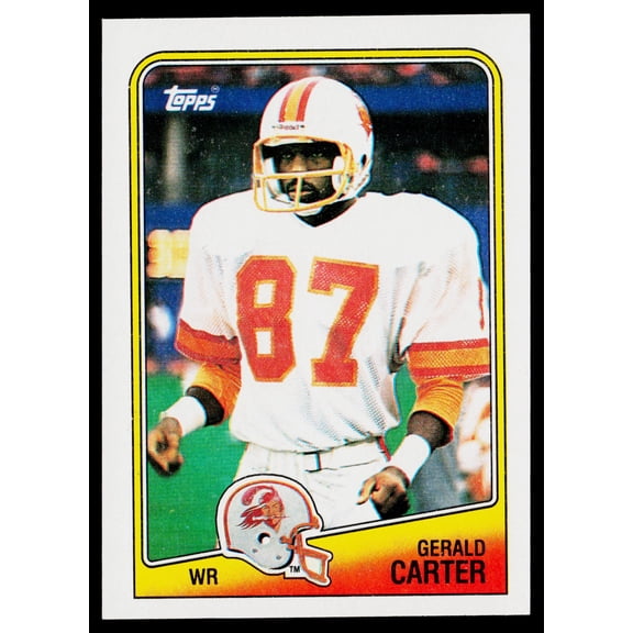 1988 Topps Football Card #355 Gerald Carter Tampa Bay Buccaneers Near Mint or Better