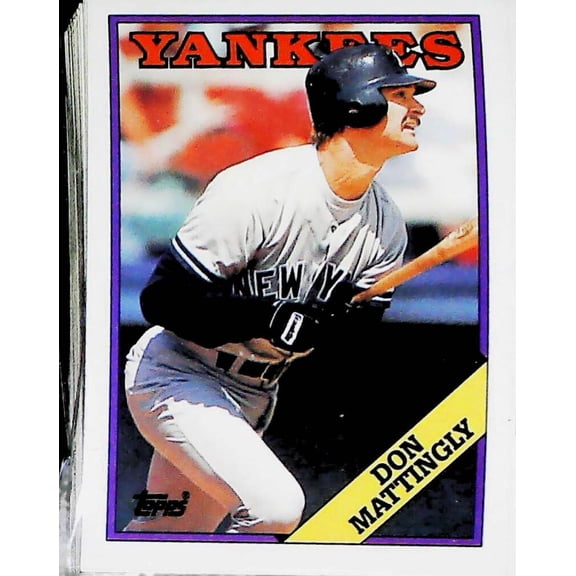 1988 Topps New York Yankees Team Set Al Leiter ERROR NM-MT