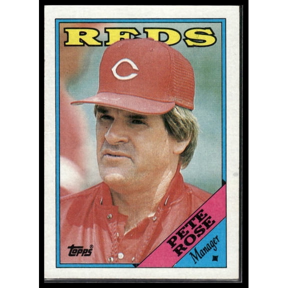 1988 Topps Pete Rose #475 Cincinnati Reds Baseball Card
