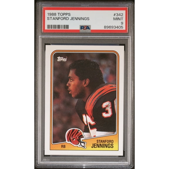 1988 Topps Stanford Jennings #342 PSA 9