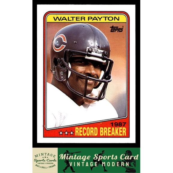 1988 Topps Walter Payton Chicago Bears #5 Football Card