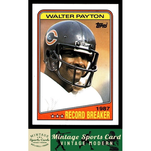 1988 Topps Walter Payton Chicago Bears Football Card #5