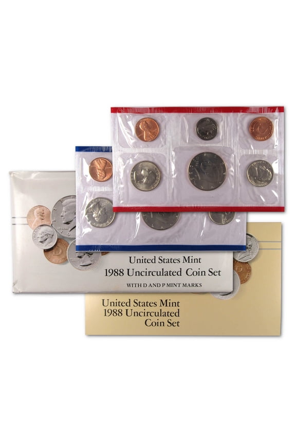 1988 Uncirculated Coin Set U.S Mint Original Government Packaging OGP