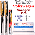 thumbnail image 1 of 1988 Volkswagen Vanagon Performance Beam Wipers (Set of 3) w/Rear Wiper, 1 of 3