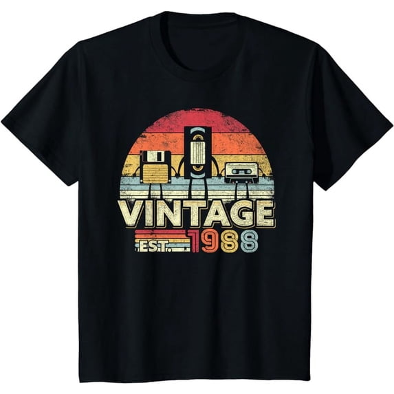 1988 shirt. Vintage birthday gift, funny music, tech humor T-shirt