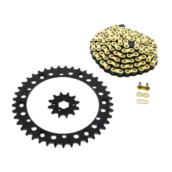 1989-1992 Yamaha YFM350 Warrior Xtreme Gold MX Chain & Black Sprocket 12/41 98L
