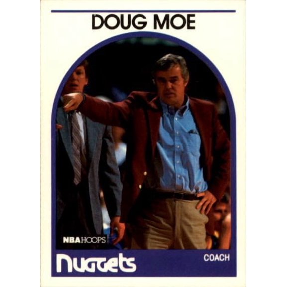 1989-90 Hoops #283 Doug Moe CO NBA Basketball Trading Card