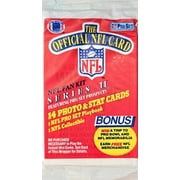 1989-90 Pro-Set Series 2 Unopened Football Card Pack-Possible Barry Sanders, Deion Sanders, Troy Aikman Rookie Cards Includes 15 Cards