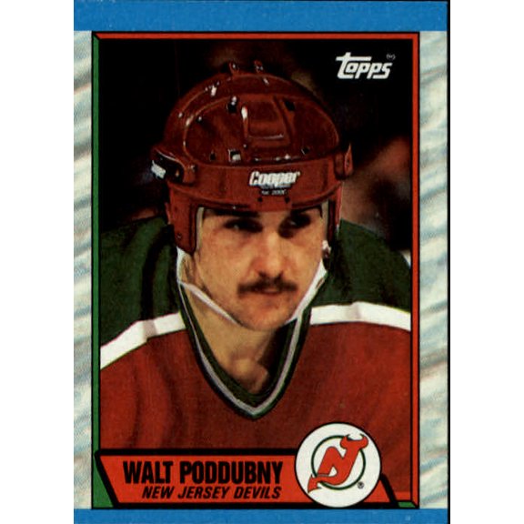 1989-90 Topps #184 Walt Poddubny DP NHL Hockey Trading Card