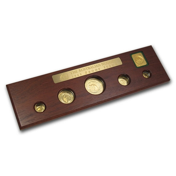 1989 Australia 5-Coin Gold Nugget Proof Set