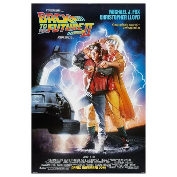 1989 Back To The Future Ii Movie Poster Print Marty Mcfly Doc Brown UNFRAMED PAPER POSTER