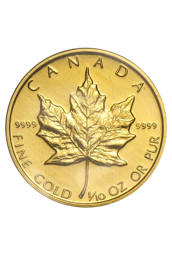 1989 Canada 1/10 oz Gold Maple Leaf BU