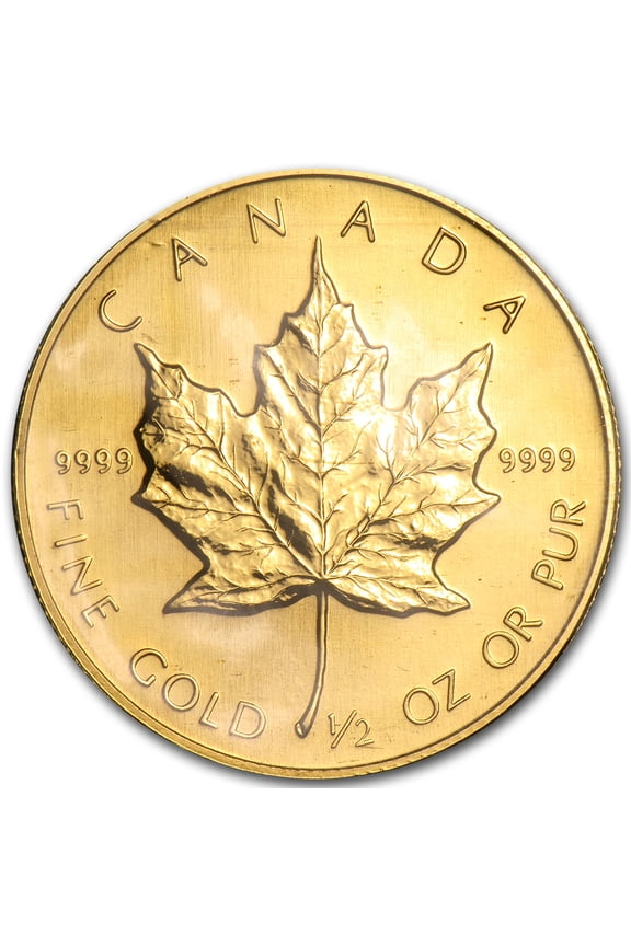 1989 Canada 1/2 oz Proof Gold Maple Leaf