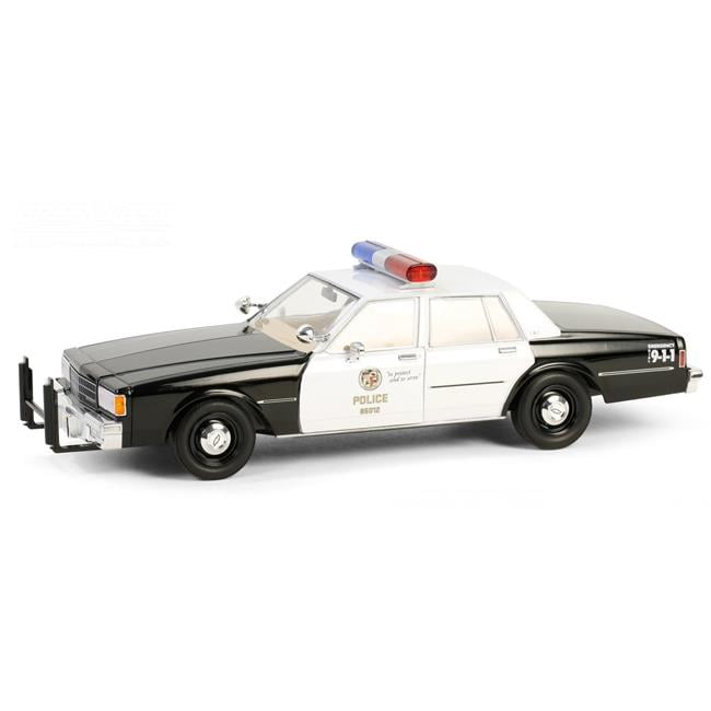 1989 Chevrolet Caprice Black and White "LA Police Department" "Hot Pursuit" Series 10 1/24 Diecast Model Car by Greenlight