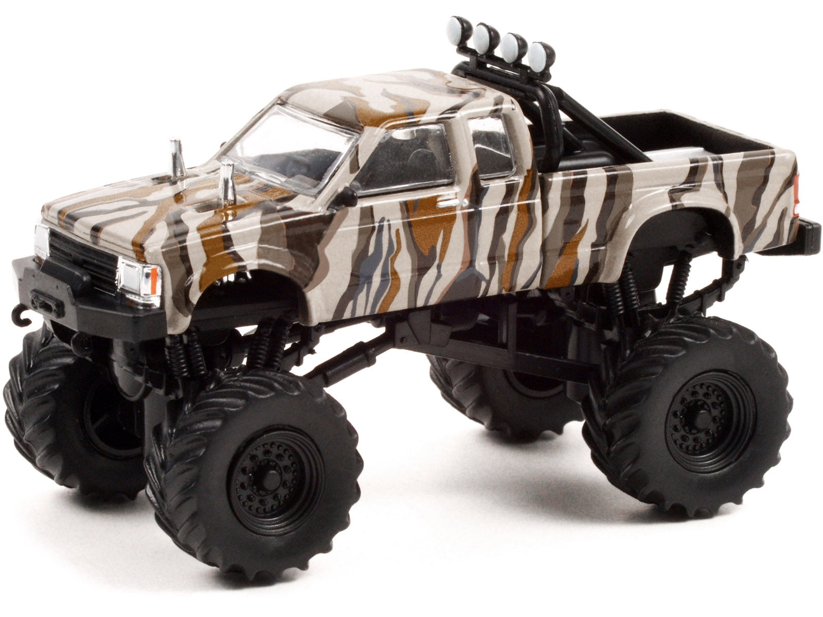 1989 Chevrolet S-10 Extended Cab Monster Truck Camo "Ace Ventura: When Nature Calls" 1995 Movie 1/64 Diecast Model by Greenlight
