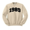 thumbnail image 1 of 1989 College Style Sweatshirt Unisex Large Sand, 1 of 5