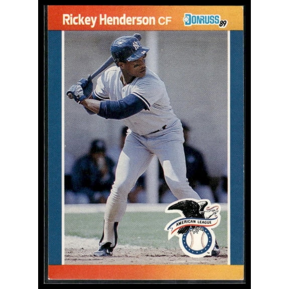 1989 Donruss All-Stars Rickey Henderson New York Yankees #4 Baseball Card
