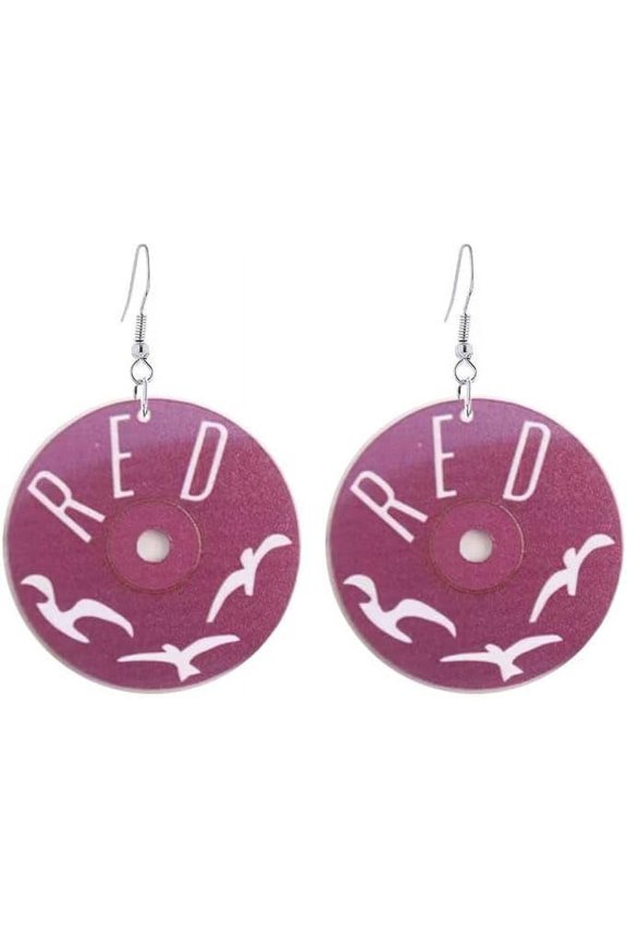 1989 Earrings - Vinyl Record Retro Rock Music Acrylic Earrings for Women
