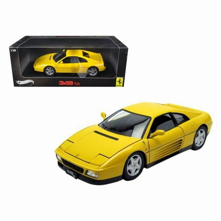 1/18 ミニカー　フェラーリ　348tb ターボ　1989 当時物　最安値 1989 Ferrari 348 TB Yellow Elite Edition 1/18 Diecast Car Model by