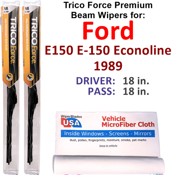 1989 Ford E150 E-150 Econoline Performance Beam Wipers (Set of 2)