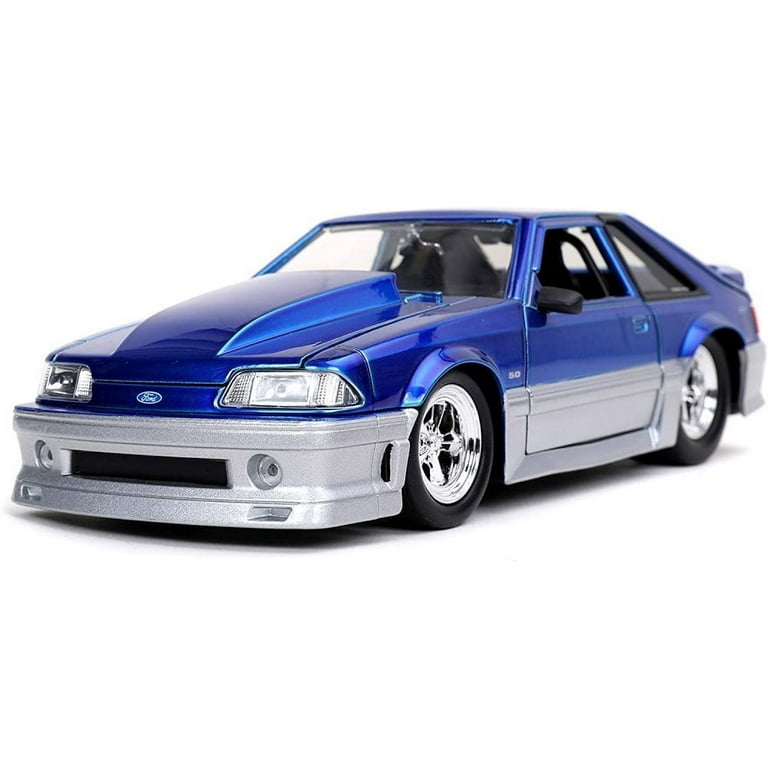 1989 Ford Mustang GT, Blue - Jada Toys 32670/4 - 1/24 scale