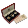 thumbnail image 1 of 1989 Great Britain 3-Coin Gold Sovereign Anniversary Proof Set, 1 of 3