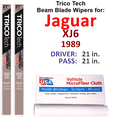 thumbnail image 1 of 1989 Jaguar XJ6 Beam Blade Wipers (Set of 2), 1 of 3