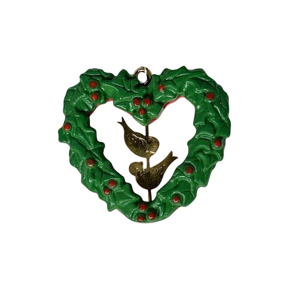 1989 LoveBirds (Bird) Hallmark Keepsake Christmas Tree Ornaments QXM5635