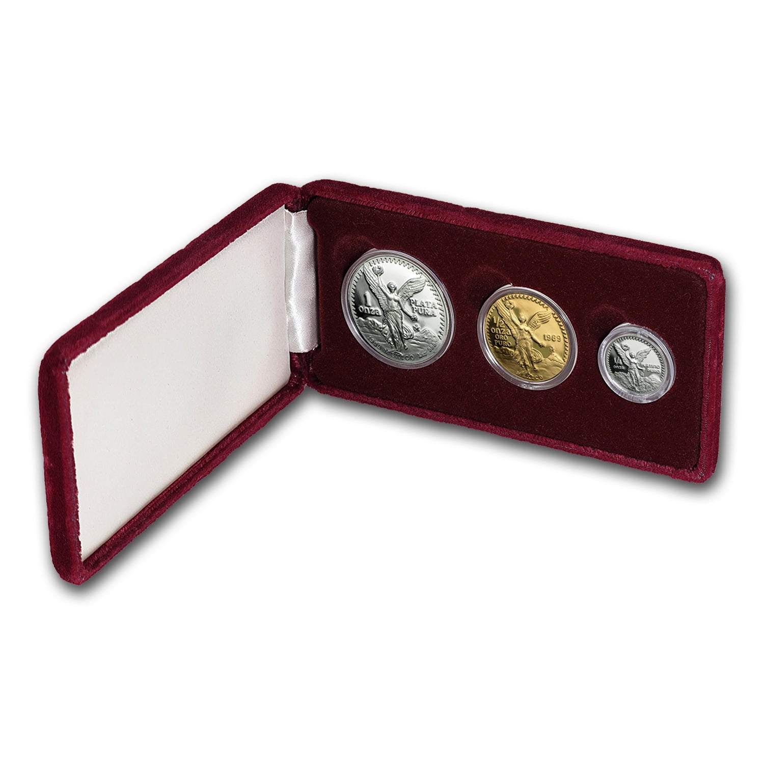 1989 Mexico - Rainbow Proof Libertad Set (Platinum, Silver, Gold