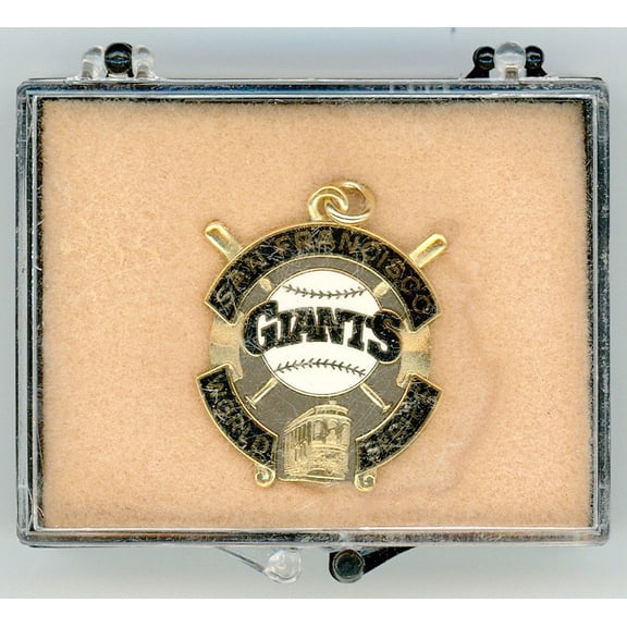 1989 San Francisco Giants Balfour World Series Press Pin Charm New in Box SKU #207873