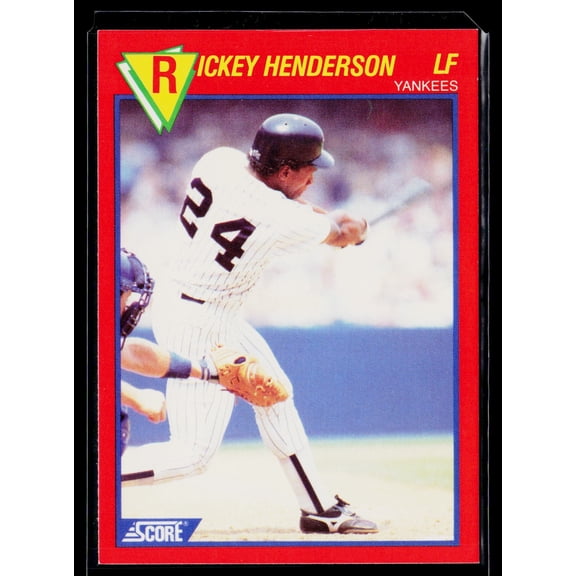 1989 Score Baseball's 100 Hottest Players Rickey Henderson New York Yankees #45 Baseball Card