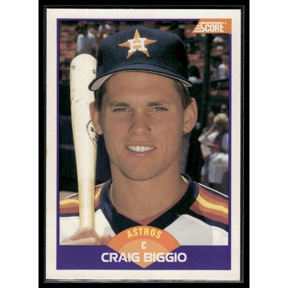 1989 Score Craig Biggio RC #237 Houston Astros Baseball Card