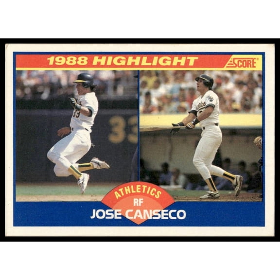 1989 Score Highlight Jose Canseco #655