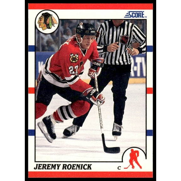 1989 Score Jeremy Roenick Chicago Blackhawks #179 Hockey Card