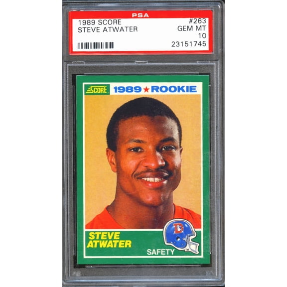 1989 Score Steve Atwater #263 PSA 10