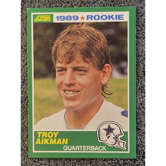 1989 Score Troy Aikman #270 HOF Rookie RC Dallas Cowboys