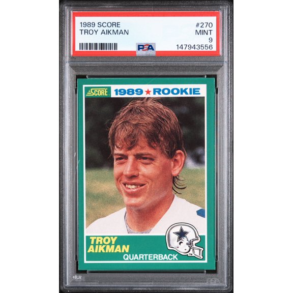 1989 Score Troy Aikman #270 PSA 9
