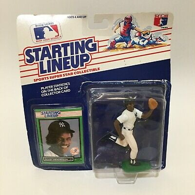 1989 Starting Lineup Ricky Henderson Baseball Action Figure New York Yankees
