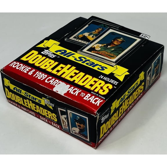 1989 Topps All-Stars DoubleHeaders Baseball 24-Pack Box