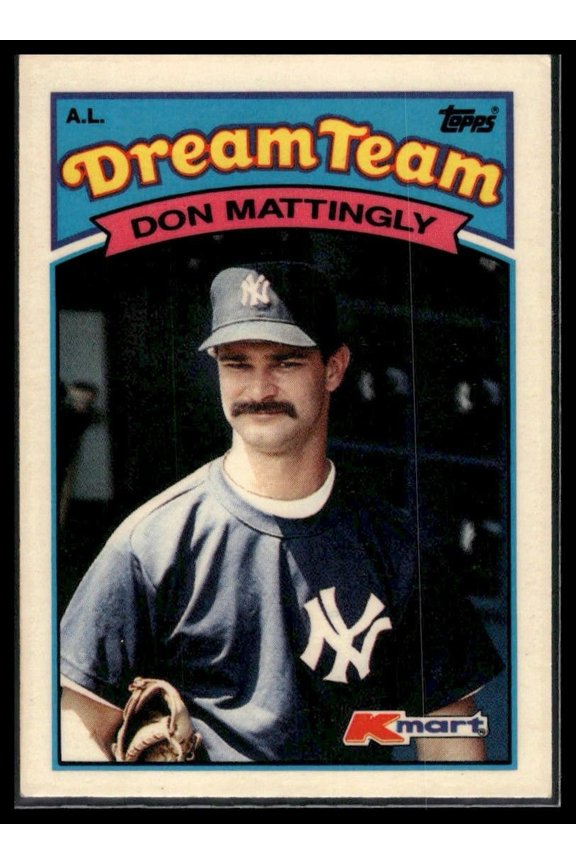 1989 Topps Kmart Dream Team Don Mattingly #12 New York Yankees Baseball Card Very Good