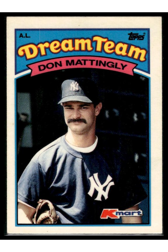 1989 Topps Kmart Dream Team Don Mattingly #12 New York Yankees MLB Trading Card