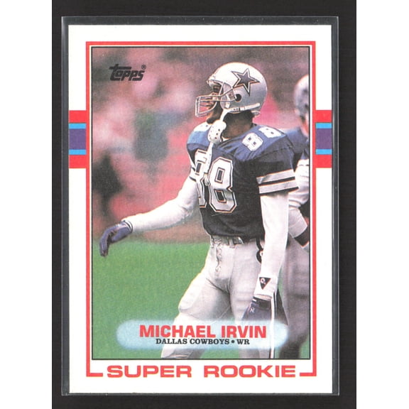 1989 Topps Michael Irvin #383 Super Rookie