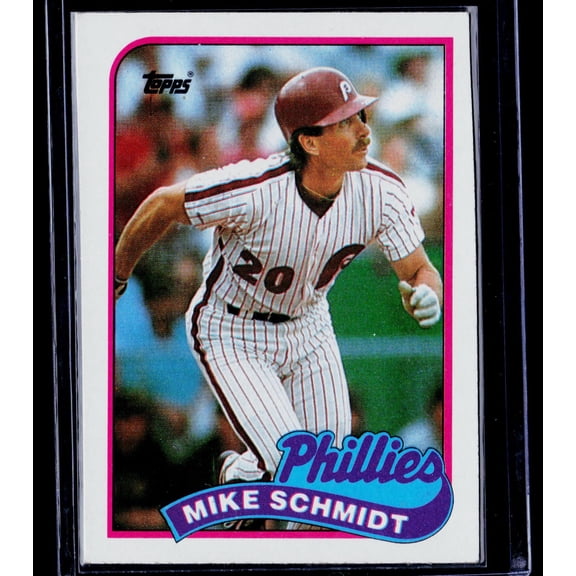 1989 Topps Mike Schmidt #100 Philadelphia Phillies Baseball Card