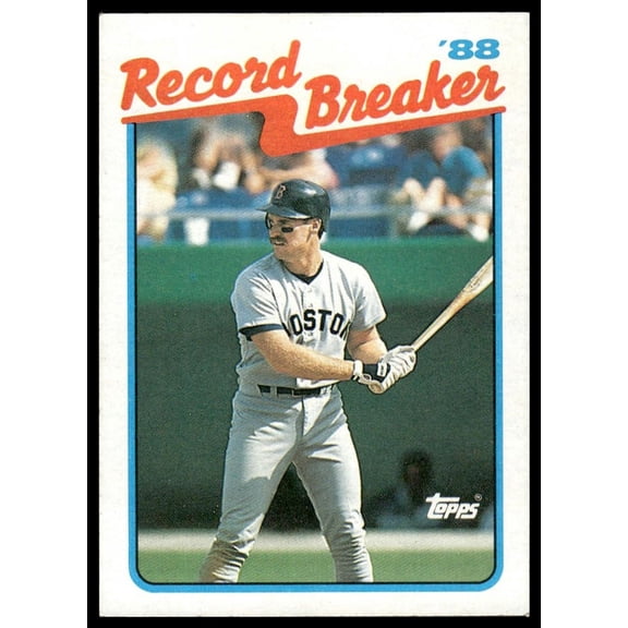1989 Topps Record Breaker Boston Red Sox Wade Boggs #2 Baseball Card